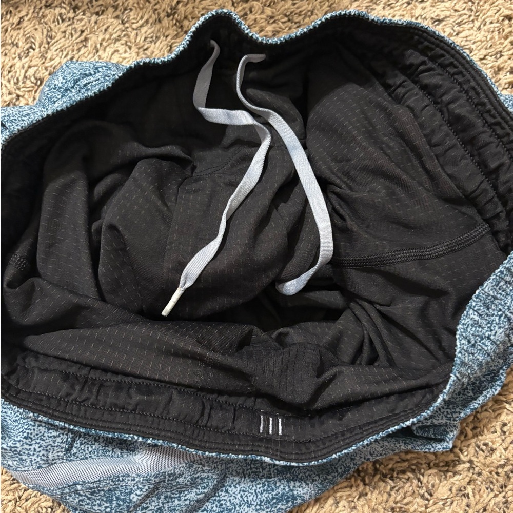 Men's Blue Lululemon Pace Breaker Shorts - Picture 5 of 5